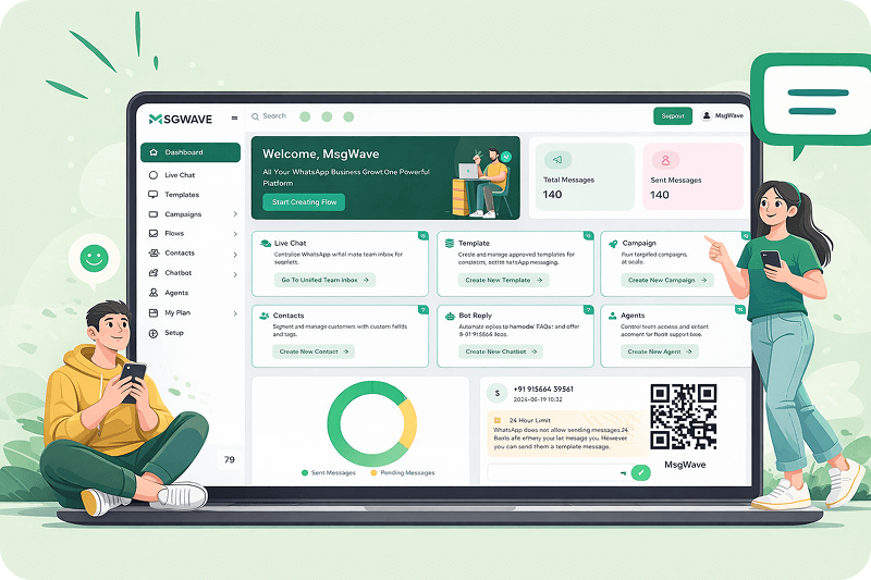 MsgWave WhatsApp Automation